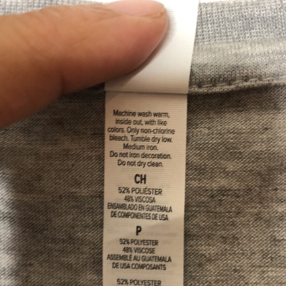 NWOT Bella Canvas Womens Gray Long Sleeve Tee T-Shirt L LARGE - Picture 3 of 8